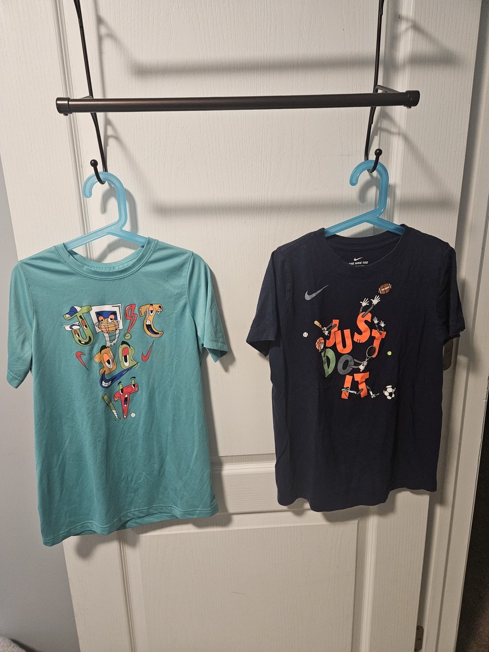 Nike Kids Short Sleeve Tees - Teal & Navy Blue